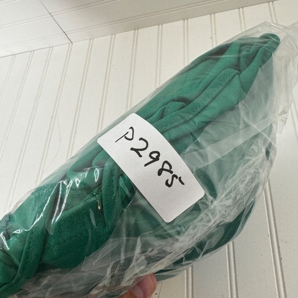 NEW Xscape Womens Petites One Shoulder Long Evening Dress Green 8P - Picture 10 of 10